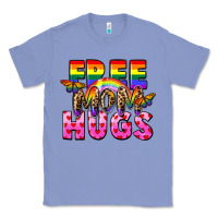 Colony Blue Free Mom hugs Classic Tee - FaDigitalArtStudio