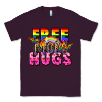 Plum Free Mom hugs Classic Tee - FaDigitalArtStudio