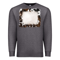 Charcoal Heather cowhide frames background Premium Sweatshirt - RanaPortraitStore