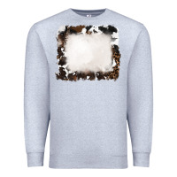 Heather Grey cowhide frames background Premium Sweatshirt - RanaPortraitStore