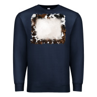 Navy cowhide frames background Premium Sweatshirt - RanaPortraitStore
