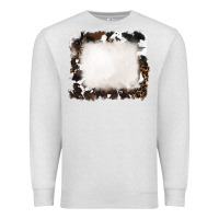 Oatmeal Heather cowhide frames background Premium Sweatshirt - RanaPortraitStore