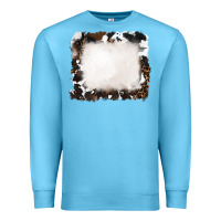 Ocean Blue cowhide frames background Premium Sweatshirt - RanaPortraitStore