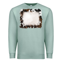 Seafoam cowhide frames background Premium Sweatshirt - RanaPortraitStore