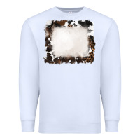 White cowhide frames background Premium Sweatshirt - RanaPortraitStore