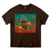 Chocolate Brown fall tumbler Heavy Core Tee - RanaPortraitStore