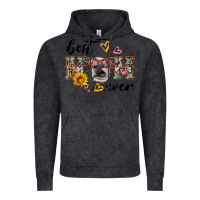 Vintage Black best mom ever with cow Vintage Hoodie - Artiststas
