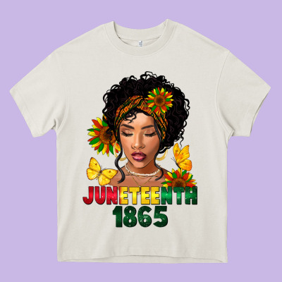 Juneteenth 1865 Black Woman Heavy Core Tee Designed By Fadigitalartstudio