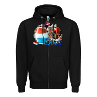 Black Red White  Booze With Cowhide Background Zipper Hoodie - Jasminsmagicworld