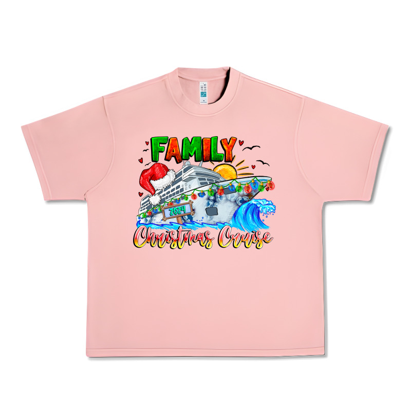 Family 2024 Christmas Cruise Urban Heavy Tee by CowhideDigitalArt | Teevron