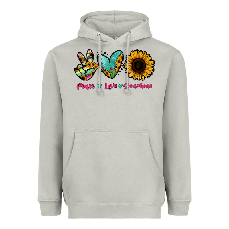 Peace Love Sunshine Heavyweight Hoodie by RanaPortraitStore | Teevron