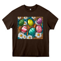 Chocolate Brown Easter Eggs Tumbler Heavy Core Tee - BundleAndBundleShop
