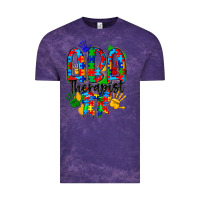 Cloud Purple aba therapist Vintage Tee - CowhideDigitalArt