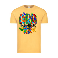 Vintage Mustard aba therapist Vintage Tee - CowhideDigitalArt