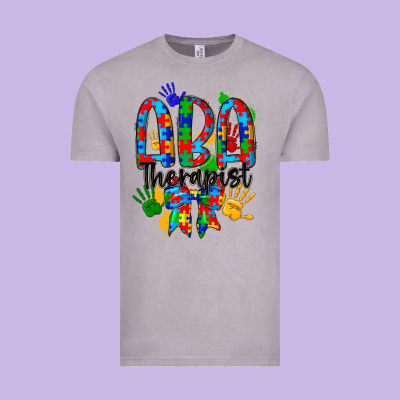 Aba Therapist Vintage Tee Designed By Cowhidedigitalart