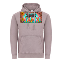 Vintage Zinc mama with baby bear and leopard license plate Vintage Hoodie - Artiststas
