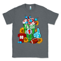 Charcoal Heather Football Frappe Classic Tee - FaDigitalArtStudio