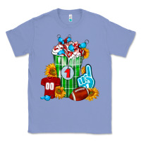 Colony Blue Football Frappe Classic Tee - FaDigitalArtStudio