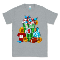 Heather Grey Football Frappe Classic Tee - FaDigitalArtStudio
