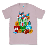 Lilac Football Frappe Classic Tee - FaDigitalArtStudio