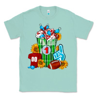 Seafoam Football Frappe Classic Tee - FaDigitalArtStudio