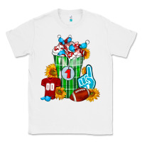 White Football Frappe Classic Tee - FaDigitalArtStudio