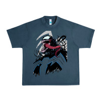 Midnight Navy VENOM ART Urban Heavy Tee - DesigneFamous