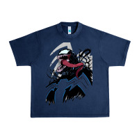 Navy VENOM ART Urban Heavy Tee - DesigneFamous