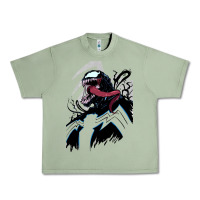 Oil Green VENOM ART Urban Heavy Tee - DesigneFamous