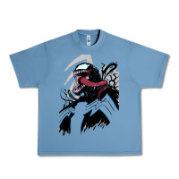 Pebble Blue VENOM ART Urban Heavy Tee - DesigneFamous