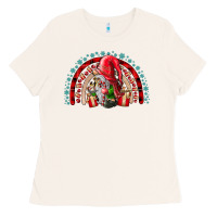 Bone festive gnome with gifts Ladies Tee - CowhideDigitalArt