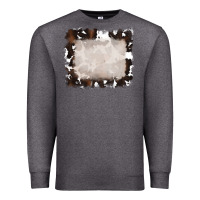 Charcoal Heather cowhide frames background Premium Sweatshirt - RanaPortraitStore