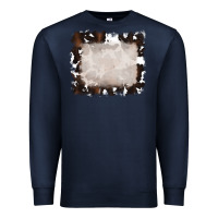 Navy cowhide frames background Premium Sweatshirt - RanaPortraitStore