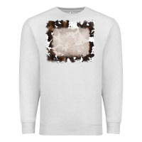Oatmeal Heather cowhide frames background Premium Sweatshirt - RanaPortraitStore