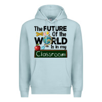 Blue Mist the future of the world is in my classroom Premium Hoodie - BarkalooDesign