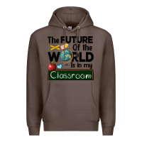 Coffee the future of the world is in my classroom Premium Hoodie - BarkalooDesign