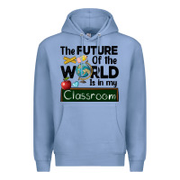 Colony Blue the future of the world is in my classroom Premium Hoodie - BarkalooDesign