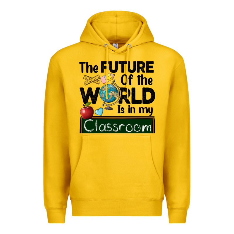 The Future Of The World Is In My Classroom Premium Hoodie by BarkalooDesign | Teevron