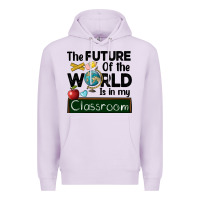 Lilac the future of the world is in my classroom Premium Hoodie - BarkalooDesign