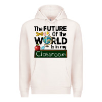 Pale Pink the future of the world is in my classroom Premium Hoodie - BarkalooDesign