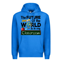 True Royal the future of the world is in my classroom Premium Hoodie - BarkalooDesign