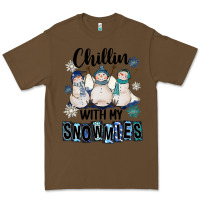Cacao Chillin With My Snowmies Premium Tee - FaDigitalArtStudio