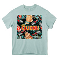 Arona nail queen hand and polish with lights and leopard seamless pattern bb Heavy Core Tee - BundleAndBundleShop