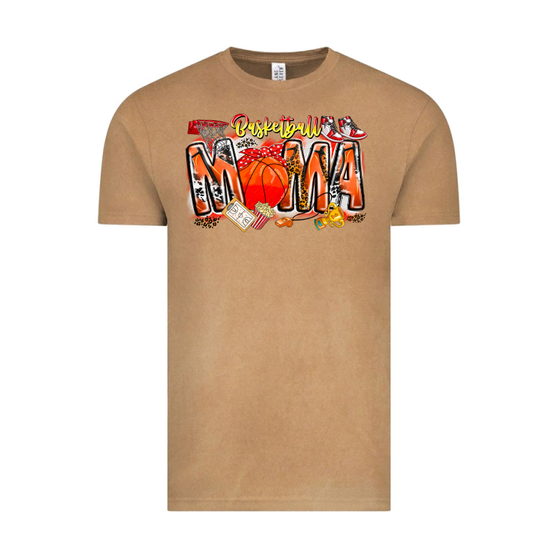 Basketball Mama Vintage Tee by CowhideDigitalArt | Teevron