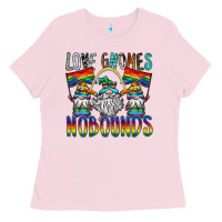 Bubblegum Pink love gnomes nobounds Ladies Tee - SublimationCraftShop