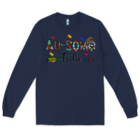 Navy au some tribe Long Sleeve Tee - CowhideDigitalArt