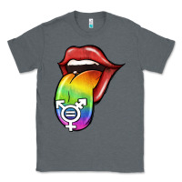 Charcoal Heather Pride LGBT Sign Tongue Classic Tee - Jasminsmagicworld