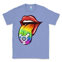 Colony Blue Pride LGBT Sign Tongue Classic Tee - Jasminsmagicworld