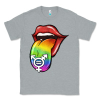 Heather Grey Pride LGBT Sign Tongue Classic Tee - Jasminsmagicworld
