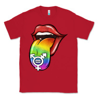Red Pride LGBT Sign Tongue Classic Tee - Jasminsmagicworld